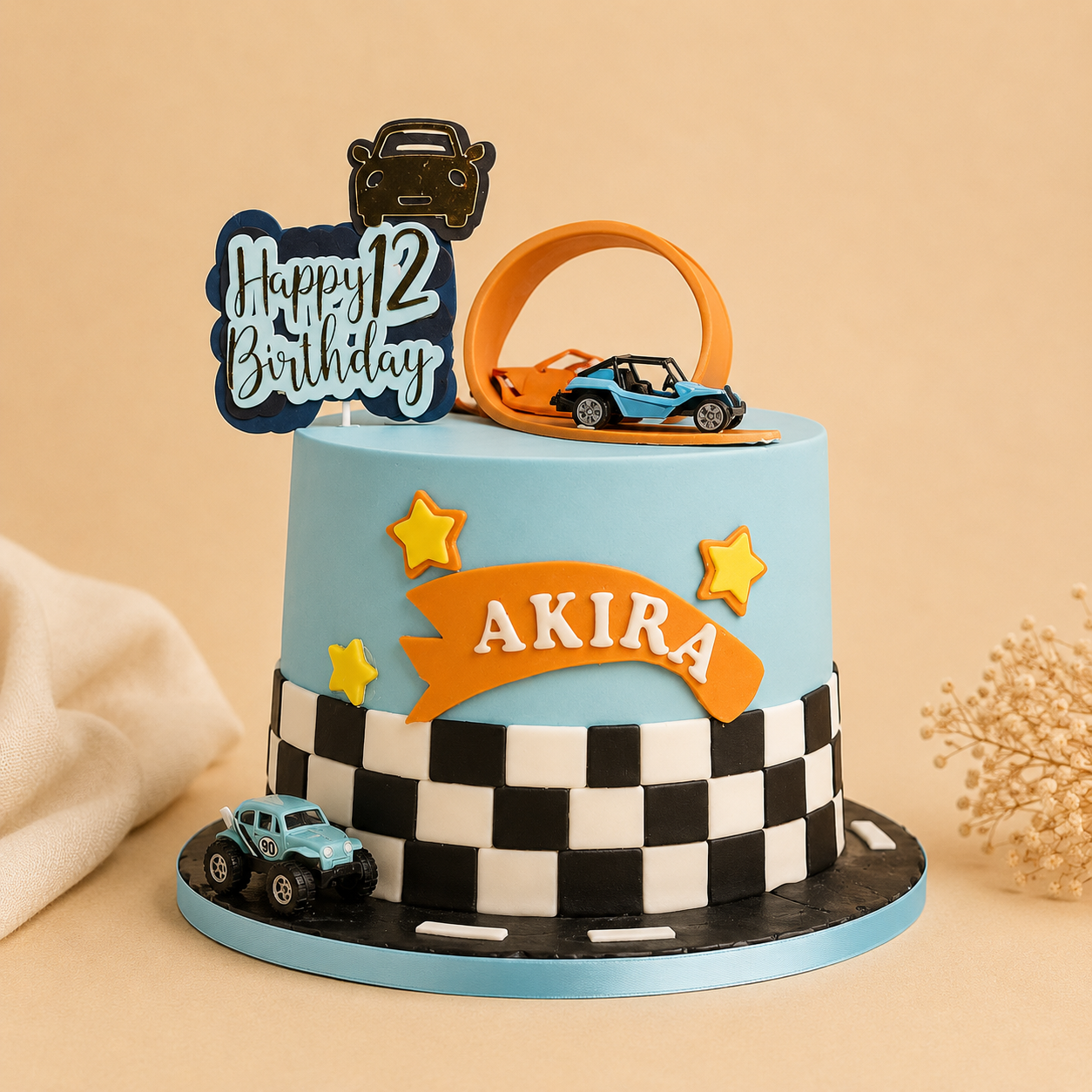 Rennfahrer-Torte „Speed Race"