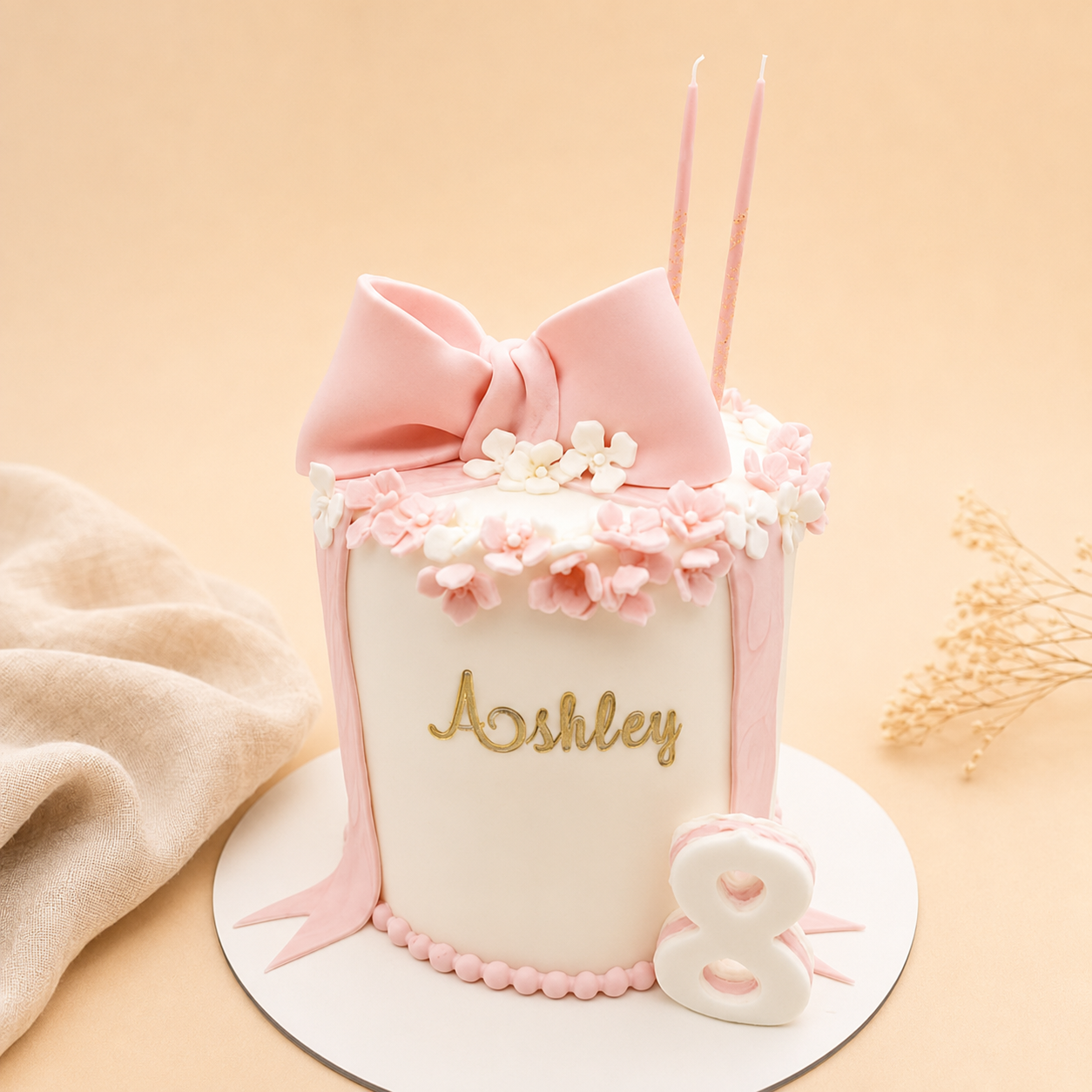 Schleifen-Torte „Pretty in Pink"