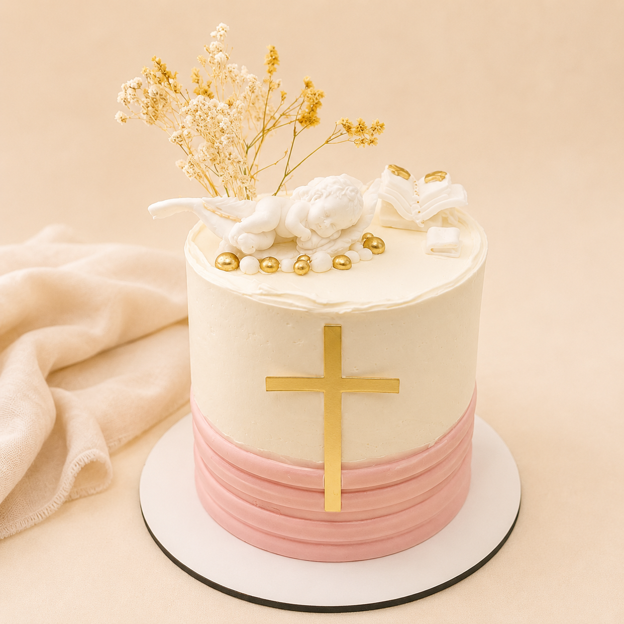 Tauftorte Schlafender Engel